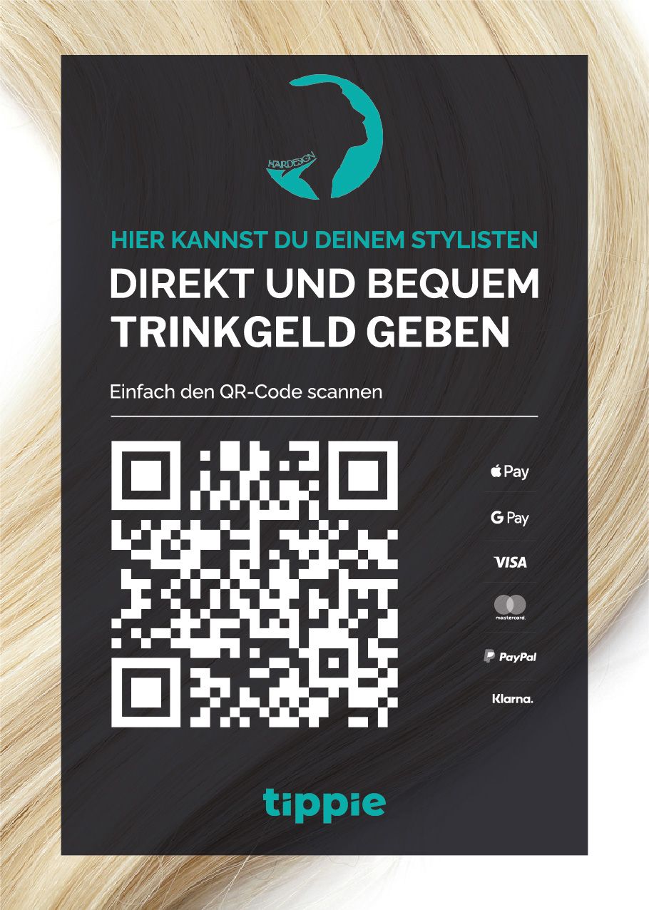 hier tippen für Trinkgeld senden